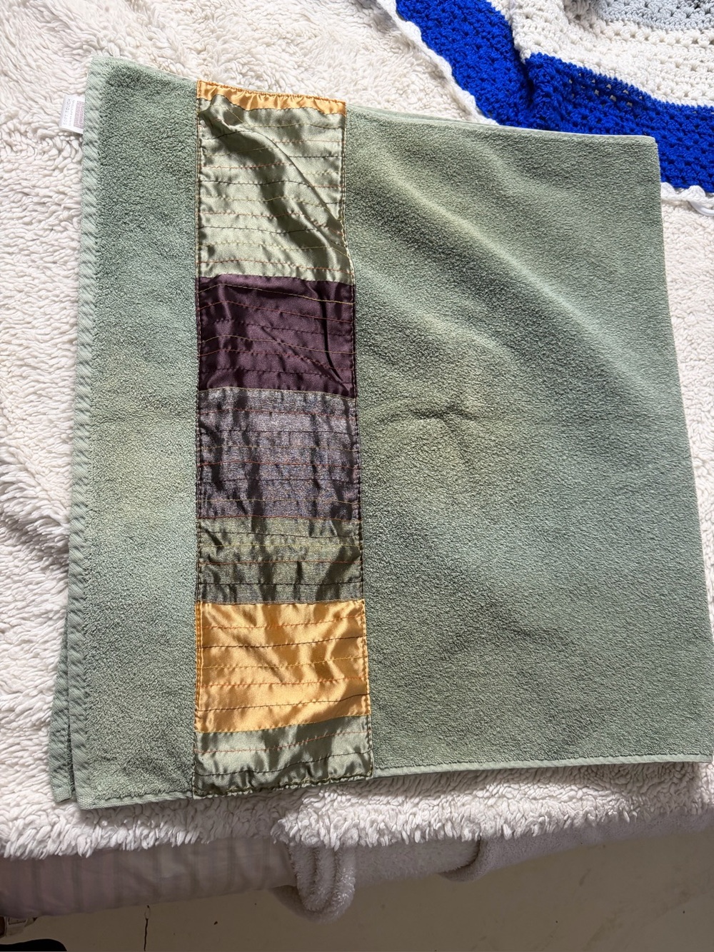 Springmaid Soft Touch Luxury Bath Towel - Sage Green 25”x50” vtg